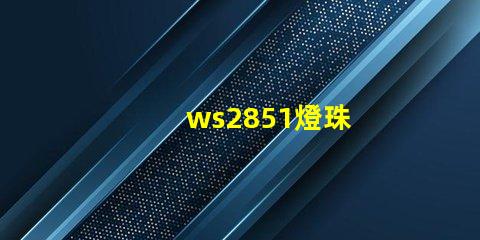 ws2851燈珠