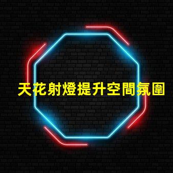 天花射燈提升空間氛圍的最佳選擇