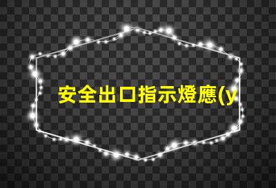 安全出口指示燈應(yīng)急燈如何選擇高效能應(yīng)急照明解決方案