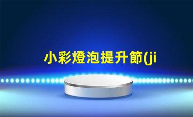 小彩燈泡提升節(jié)日氣氛的絕佳選擇嗎