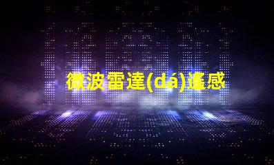微波雷達(dá)遙感探測技術(shù)在復(fù)雜環(huán)境中的應(yīng)用