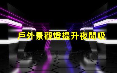 戶外景觀燈提升夜間吸引力的亮點(diǎn)選擇