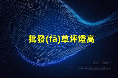 批發(fā)草坪燈高效能草坪燈采購指南