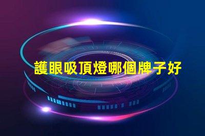 護眼吸頂燈哪個牌子好優(yōu)質(zhì)護眼燈具選擇指南