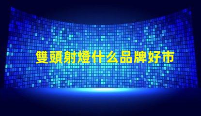 雙頭射燈什么品牌好市場(chǎng)上最受歡迎的雙頭射燈品牌推薦