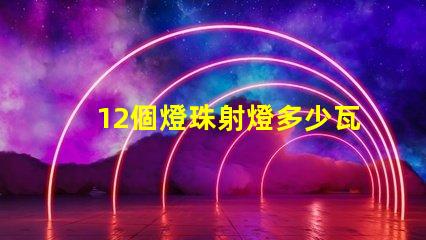 12個燈珠射燈多少瓦