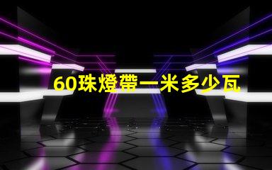 60珠燈帶一米多少瓦