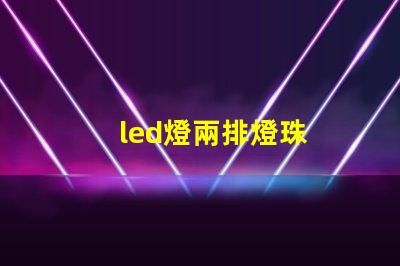 led燈兩排燈珠