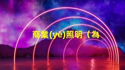 商業(yè)照明（為商業(yè)場所提供高效照明方案）