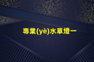 專業(yè)水草燈一般用什么燈珠