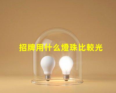 招牌用什么燈珠比較光