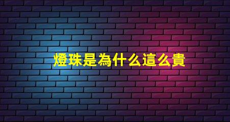 燈珠是為什么這么貴